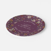 秋フローラベビーシャワー ペーパープレート (アングル)