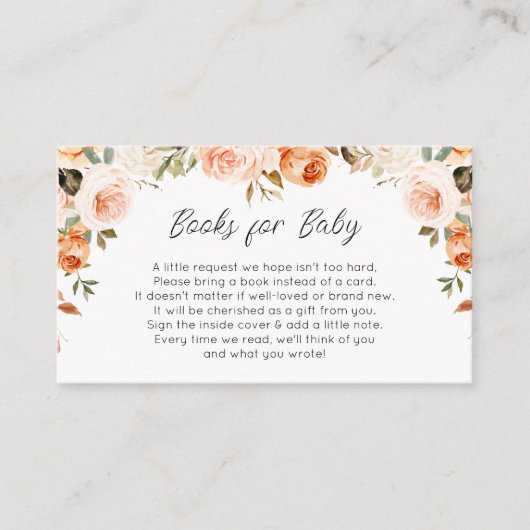 秋フローラベビー用ブック エンクロージャーカード (正面)