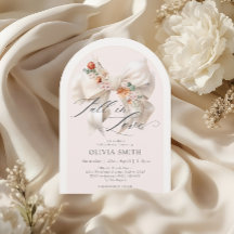 秋フローラホワイトボウ秋インラブベビーシャワー