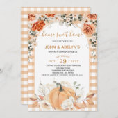 秋フローラホームスイートホームハウスウォーミングパーティー 招待状 (正面/裏面)