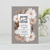 秋フローラホームスイートホーム引っ越し祝いパーティーパーティー 招待状 (スタンド正面)