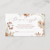 秋フローラボホウォーター色おむつラッフル エンクロージャーカード (正面)