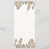 秋フローラボホサンクスギビングメニューテンプレート メニュー (裏面)