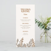 秋フローラボホサンクスギビングメニューテンプレート メニュー (スタンド正面)