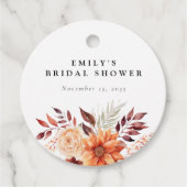 秋フローラボホブライダルシャワー フェイバータグ (正面)