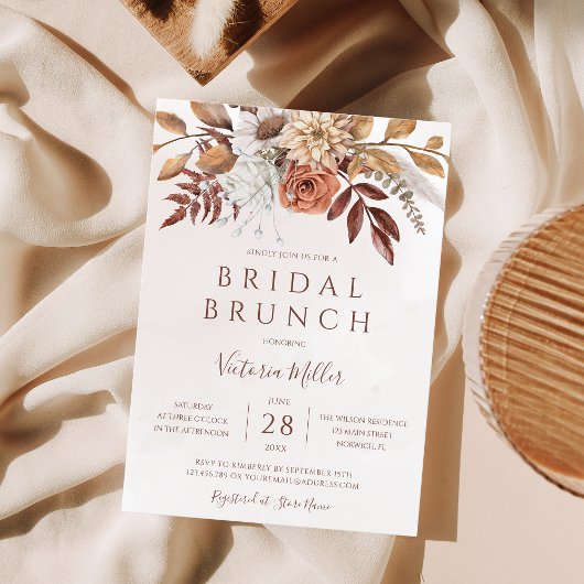 秋フローラボホ秋リーフブライダルブランチ 招待状