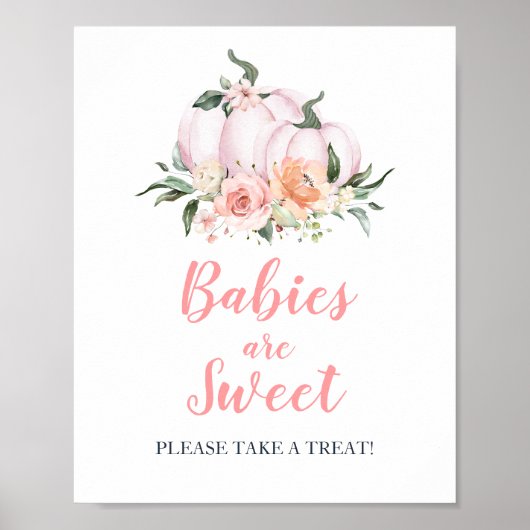 秋フローラリトルカボチャベビーは甘い ポスター (正面)