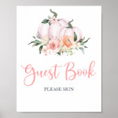 秋フローラリトルカンプキンシャワーゲストブック ポスター (正面)