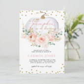 秋フローラリトルカンプキンベビーシャワー招待状 招待状 (スタンド正面)