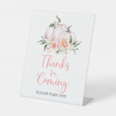 秋フローラリトル感謝していパンプキのサイン来のための 台座サイン (正面)