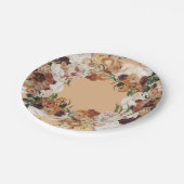 秋フローラリースカスタムカラー紙プレート ペーパープレート (アングル)