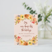 秋フローラリース移動案内はがき ポストカード (スタンド正面)