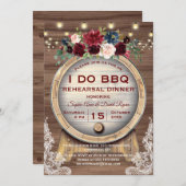秋フローラワインバレルビンヤードリハーサルディナー 招待状 (正面/裏面)