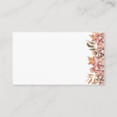 秋フローラ図書ベビー エンクロージャーカード (裏面)