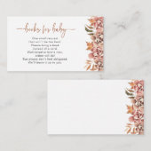 秋フローラ図書ベビー エンクロージャーカード (正面/裏面)