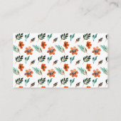 秋フローラ図書ベビー エンクロージャーカード (裏面)