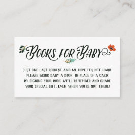 秋フローラ図書ベビー エンクロージャーカード