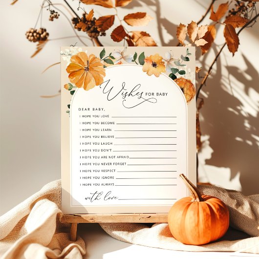 秋フローラ小さなカボチャはベビーカードを願う