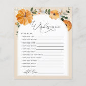 秋フローラ小さなカボチャはベビーカードを願う (正面)