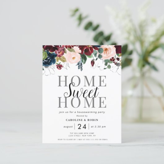 秋フローラ引っ越し祝いパーティーパーティの招待状 (スタンド正面)