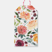 秋フローラ感謝していユーメッセージカード ギフトタグ (裏面)