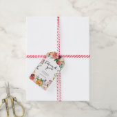 秋フローラ感謝していユーメッセージカード ギフトタグ (より糸付き)