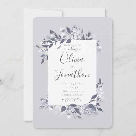 秋フローラ招待状 招待状 (正面)