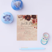 秋フローラ救デイツテラコッタブルガンディーレッド チラシ (シングル)