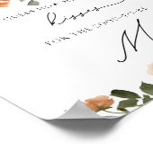 秋フローラ数キスブライダルシャワーゲーム ポスター (角)