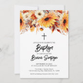 秋フローラ洗礼 招待状 (正面)