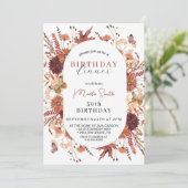 秋フローラ秋の誕生日パーティー 招待状 (スタンド正面)