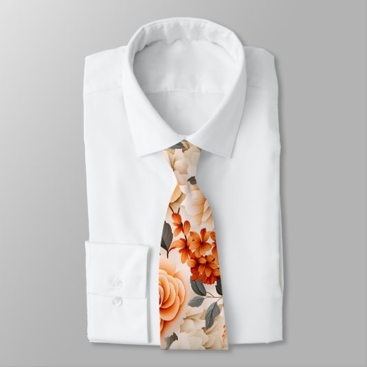 秋フローラ系列デザイン10 ネクタイ (タイ)