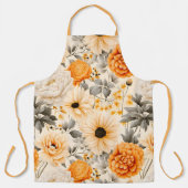秋フローラ系列デザイン1 エプロン (正面)