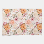 秋フローラ系列デザイン2 キッチンタオル (横)