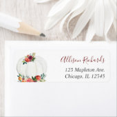 秋フローラ素朴なブルゴーニュ白かぼちゃ ラベル (インサイチュ)