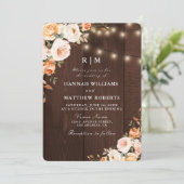 秋フローラ素朴ストリングラ結婚イト 招待状 (スタンド正面)