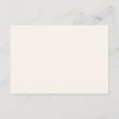 秋フローラ素朴ベビーシャワーおむつラッフル エンクロージャーカード (裏面)