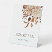 秋フローラ結婚のペデスタル標識 台座サイン (正面)