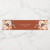 秋フローラ結婚のボトルのラベル ペットボトルラベル (シングルラベル)