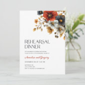 秋フローラ結婚のリハーサルディナー 招待状 (スタンド正面)