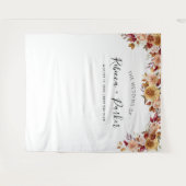 秋フローラ結婚のBackdrop Photoブース タペストリー (正面(横))