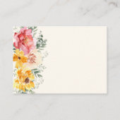 秋フローラ結婚のQRコードRSVPエンクロージャカード エンクロージャーカード (裏面)