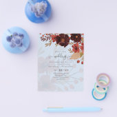 秋フローラ結婚ズテラコッタブルガンディーレッド チラシ (シングル)