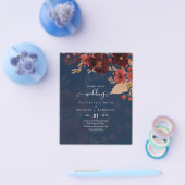 秋フローラ結婚ズテラコッタブルガンディーレッド チラシ (シングル)