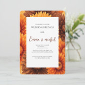 秋フローラ結婚ズブランチ招待状 招待状 (スタンド正面)
