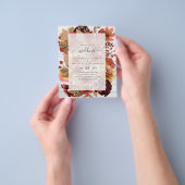 秋フローラ結婚ズ – Burgundy Orange BUDGET チラシ (手)