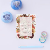 秋フローラ結婚ズ – Burgundy Orange BUDGET チラシ (シングル)