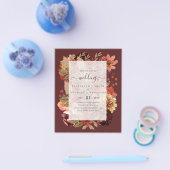 秋フローラ結婚ズ – Burgundy Orange BUDGET チラシ (シングル)