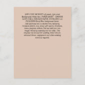 秋フローラ結婚ズ – Burgundy Orange BUDGET チラシ (裏面)