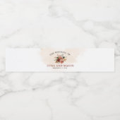 秋フローラ結婚テーマ ペットボトルラベル (シングルラベル)